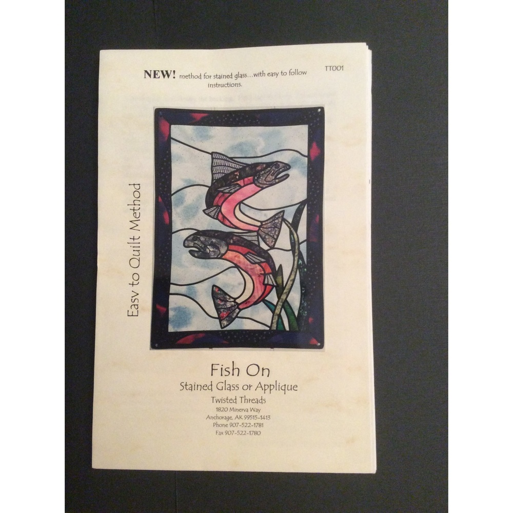 Fish On Stained Glass Quilt Pattern B21